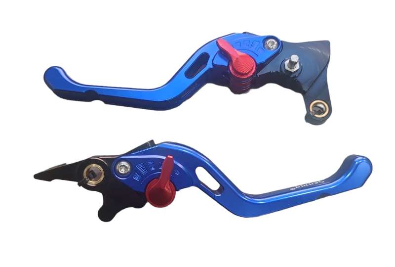 Genma Yamaha Aerox Accessories India Yamaha Aerox CNC Lever With Smart Brake Function ( Blue )