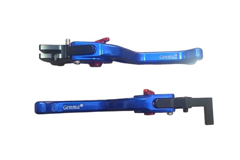 Genma Yamaha Aerox Accessories India Yamaha Aerox CNC Lever With Smart Brake Function ( Blue )