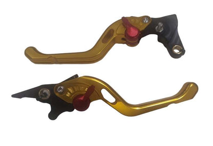 Genma Yamaha Aerox Accessories India Yamaha Aerox CNC Lever With Smart Brake Function (Gold)