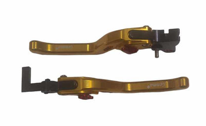 Genma Yamaha Aerox Accessories India Yamaha Aerox CNC Lever With Smart Brake Function (Gold)