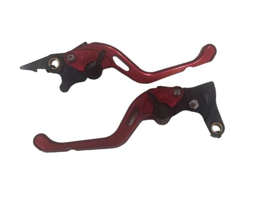 Genma Yamaha Aerox Accessories India Yamaha Aerox CNC Lever With Smart Brake Function (Red)