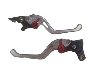 Genma Yamaha Aerox Accessories India Yamaha Aerox CNC Lever With Smart Brake Function ( Silver )