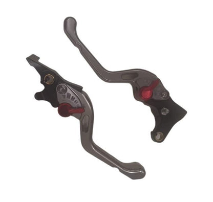 Genma Yamaha Aerox Accessories India Yamaha Aerox CNC Lever With Smart Brake Function (Titanium)