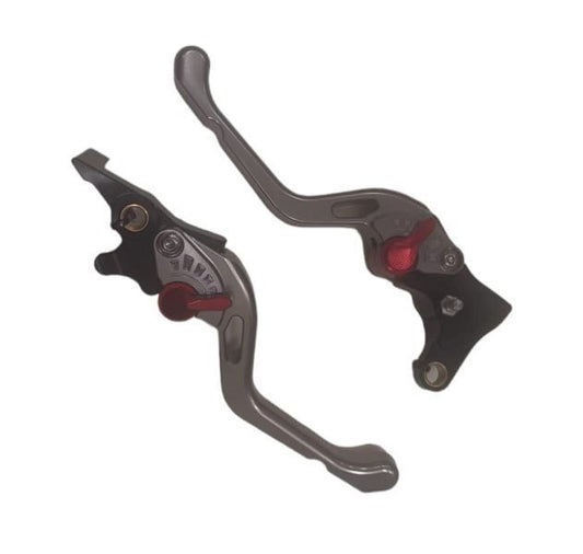 Genma Yamaha Aerox Accessories India Yamaha Aerox CNC Lever With Smart Brake Function (Titanium)