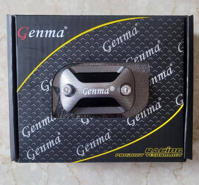 Genma Yamaha Aerox Front Master Cylinder Cap-Grey