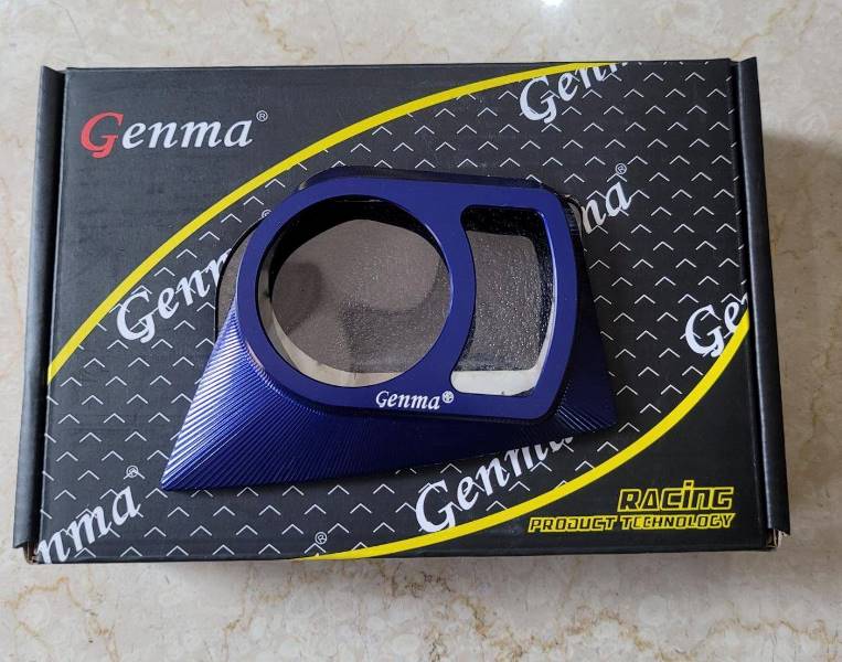 Genma Yamaha Aerox Ignition Switch Cover-Blue