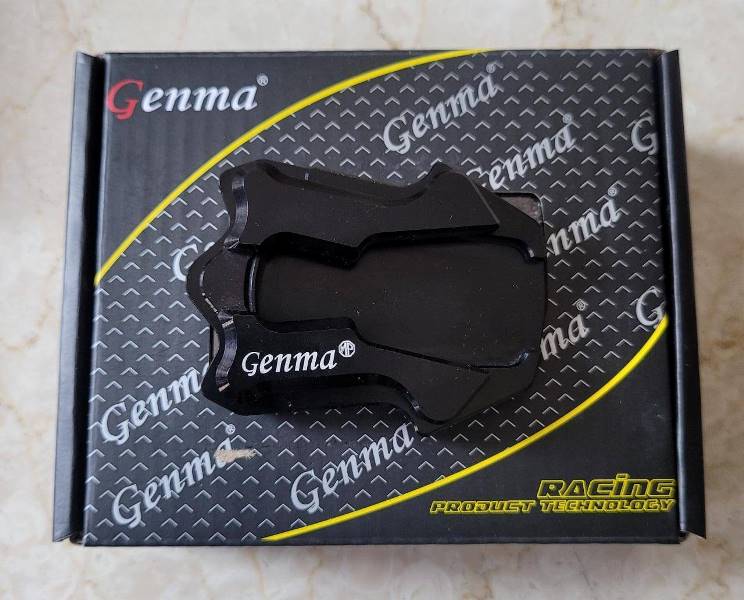 Genma Yamaha Aerox Side Stand Extender-Black