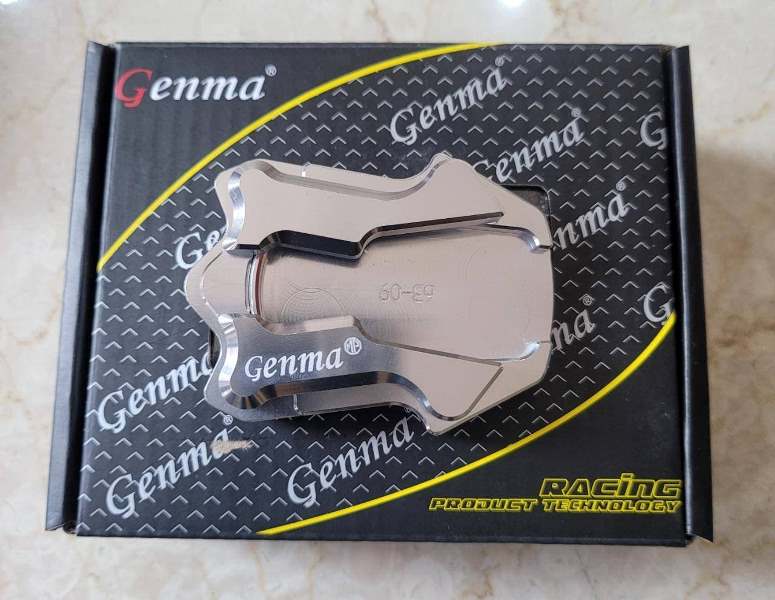 Genma Yamaha Aerox Side Stand Extender-Silver