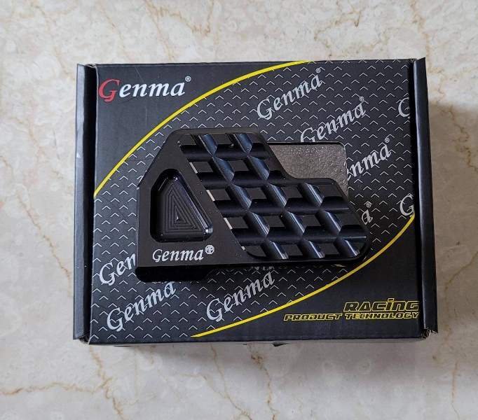 Genma Yamaha Aerox Tripod Centre Stand Plate-Black