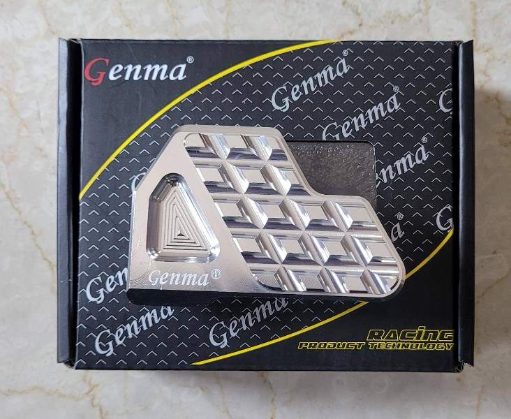 Genma Yamaha Aerox Tripod Centre Stand Plate-Silver