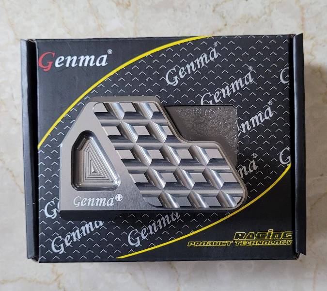 Genma Yamaha Aerox Tripod Centre Stand Plate-Titanium