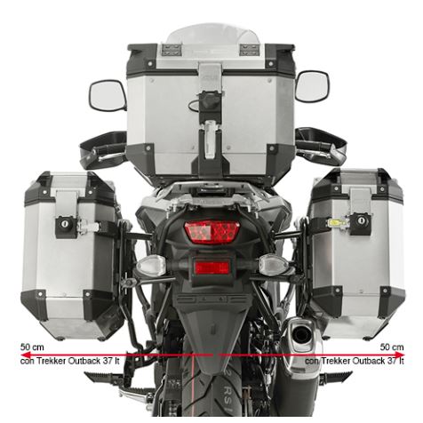 GivI Side Racks for Trekker Outback Suzuki Vstrom 650 - PL3112CAM