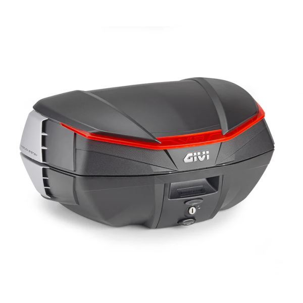 Givi-Monokey Air Top Box 49Ltr Black With Red Reflector-V49N