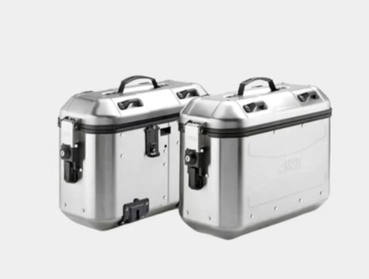 Givi Monokey Dolomiti Side Cases Silver 36Ltr - DLMK36APACK2