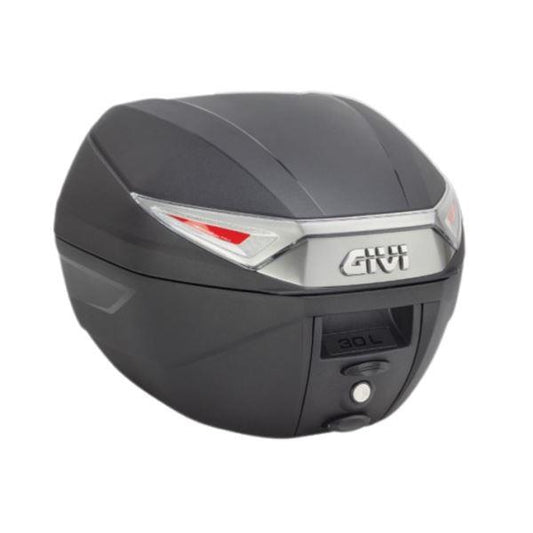 Givi Monolock Top Box Black with Grey Reflector C30NT