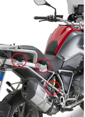 Givi Specific Rapid Release Side Case Holder for MONOKEY® Cases for BMW R1200/1250/GS/Adventure - Givi-PLR5108