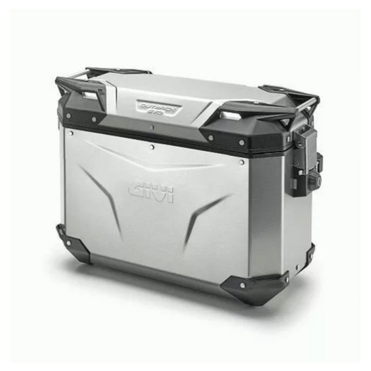 Givi Trekker Outback EVO Natural Aluminium Side-Case, 37 LTR-OBKE37APACK2
