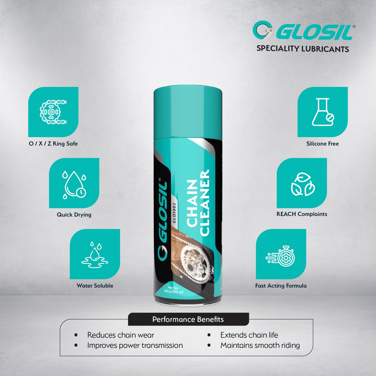 Glosil Chain Cleaner Spray-140ml