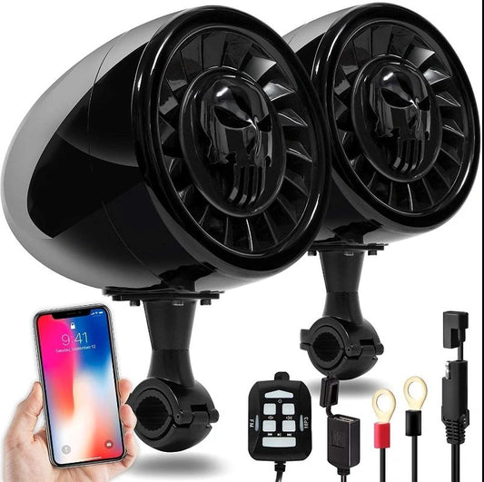 Go Hawk 2 Channel 5 Inch Speakers With Inbuilt Amplifier Black (1000 Watts)