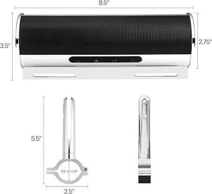 Go Hawk RD8-X Soundbar With Inbuilt Amplifier Chrome (300 Watts)