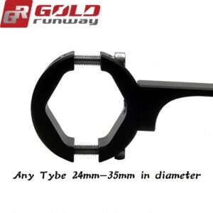 Gold Runway 24mm–35mm Universal Mounting Clamp for Motorcycle Auxiliary LED Lights