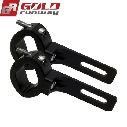 Gold Runway 24mm–35mm Universal Mounting Clamp for Motorcycle Auxiliary LED Lights