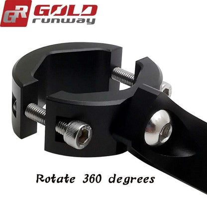 Gold Runway 36mm–49mm Universal Mounting Clamp for Motorcycle Auxiliary LED Lights