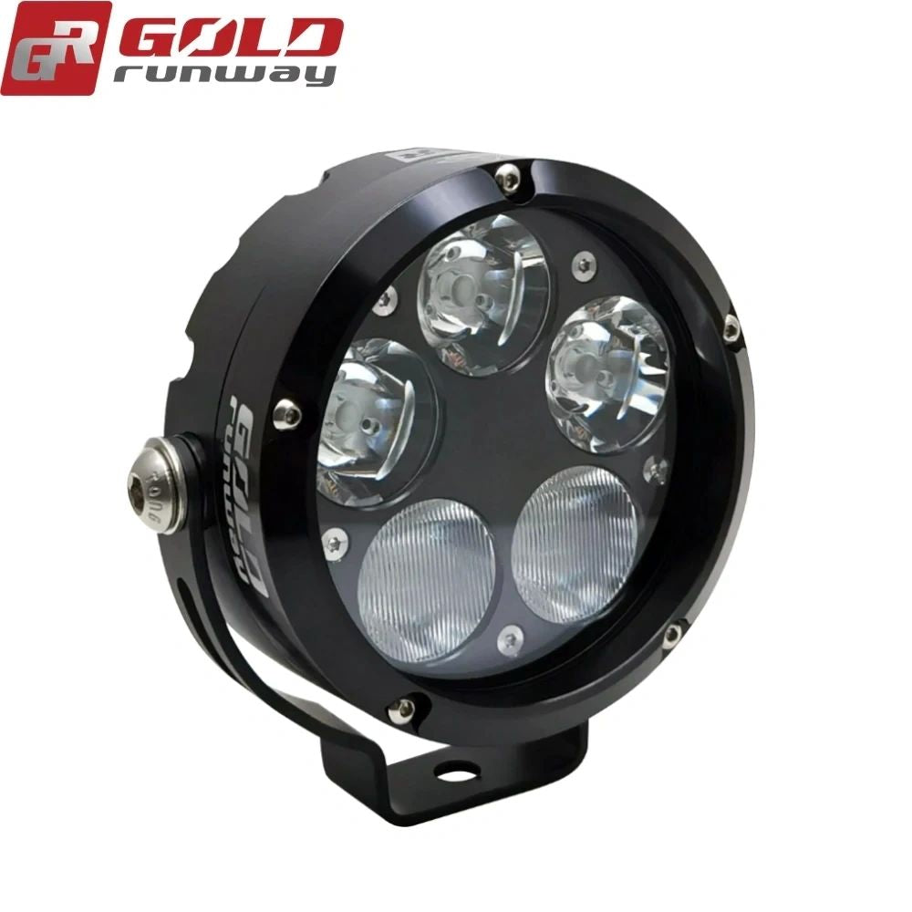 Gold Runway GR 50 X Combo Premium LED Auxiliary Driving Lights for Motorcycles