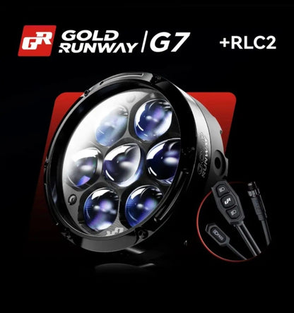 Gold Runway GR G7 Premium LED Auxiliary Driving Lights for Motorcycles