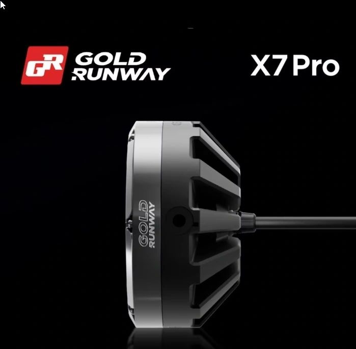 Gold Runway GR X7 Pro Premium LED Auxiliary Driving Lights for Motorcycles
