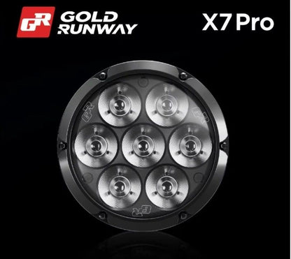 Gold Runway GR X7 Pro Premium LED Auxiliary Driving Lights for Motorcycles