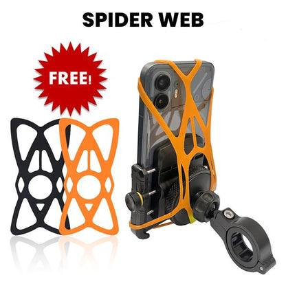 GrandPitStop-Jaw Grip Aluminium Mobile Holder with Vibration Controller Dampener (Black)-JGALWCVMobH