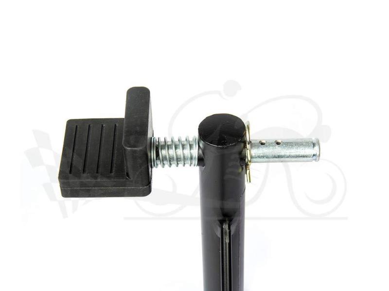 GrandPitStop-Non Dismantable Universal Rear Paddock Stand with Skate Wheels (Black)