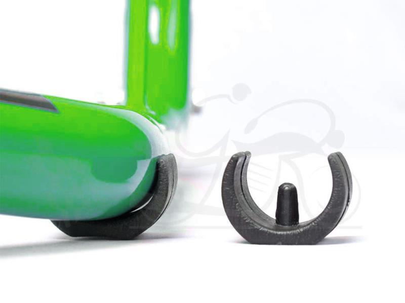 GrandPitStop-Non Dismantable Universal Rear Paddock Stand with Skate Wheels (Green)-PSGreen