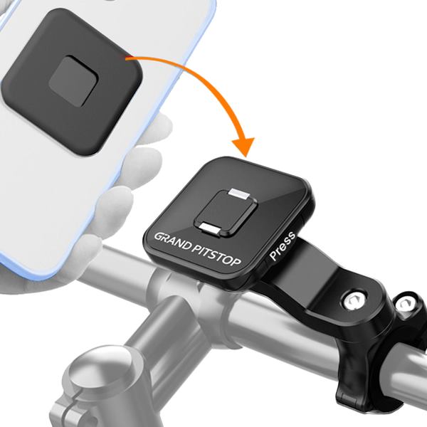 GrandPitStop Quick Lock GEN-1 Handlebar Mobile Holder with Magnetic Lock-G1BHMOBH