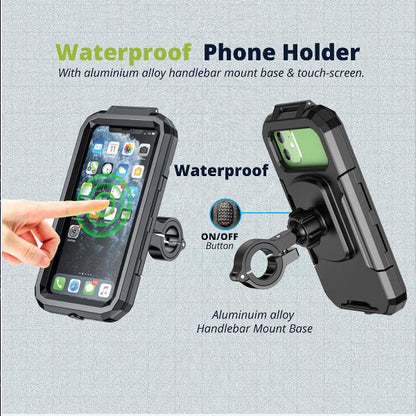 GrandPitStop-Waterproof Mobile Holder Handlebar Mount (Black)-WPWCHMobH