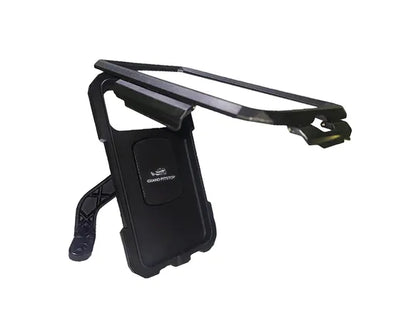 GrandPitstop Mirror Mount Fully Waterproof Bike / Motorcycle / Scooter Mobile Phone Holder Mount Without Charger (Black)