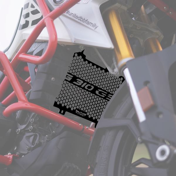 GrandPitstop-Radiator Grill Black For BMW G310 GS (RG-6-B-BMW G310)