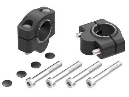HANDLEBAR RISER - 20MM UP (4230M-F22A2M) Black - Hepco Becker - 4230-F22A2M-20-0-BL