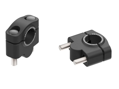HANDLEBAR RISER - 25MM UP (4230-S25) Black - Hepco Becker - 4230-S25-25-0-BL