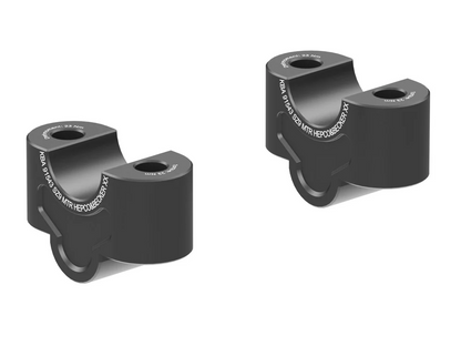 HANDLEBAR RISER - 25MM UP (4235-F25Z) Black - Hepco Becker - 4235-F25Z-25-0-BL