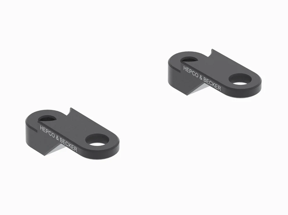 HANDLEBAR RISER - 25MM UP (4235-F25Z) Black - Hepco Becker - 4235-F25Z-25-0-BL