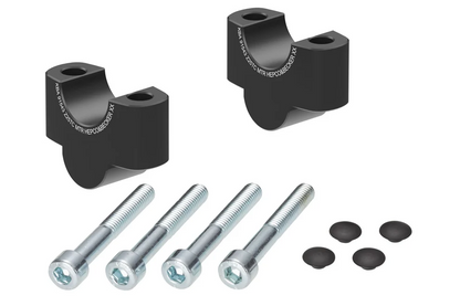 HANDLEBAR RISER - 25MM UP (4235-Z25TC) Black - Hepco Becker - 4235-Z25TC-25-0-BL