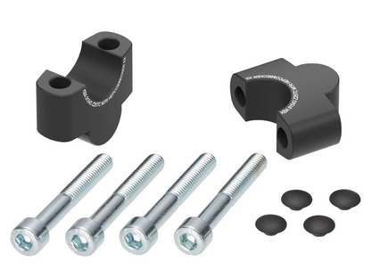 HANDLEBAR RISER - 25MM UP (4235-Z25TC) Black - Hepco Becker - 4235-Z25TC-25-0-BL