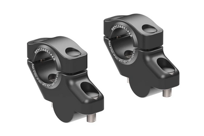 HANDLEBAR RISER - 30mm UP & 21mm PULL (4240-VF3021) Black - Hepco Becker - 4240-VF3021-30-21-BL