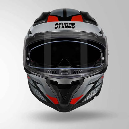 Studds-Helios D2 Circuit Decor Helmet (Black & Red)