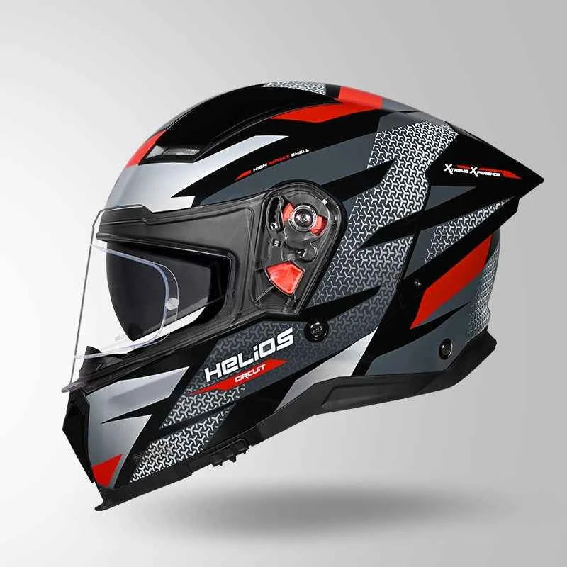 Studds-Helios D2 Circuit Decor Helmet (Black & Red)