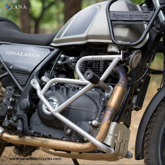 HIMALAYAN BS6 (2021-22) CRASH GUARD WITH SLIDER SILVER - ZI-8148