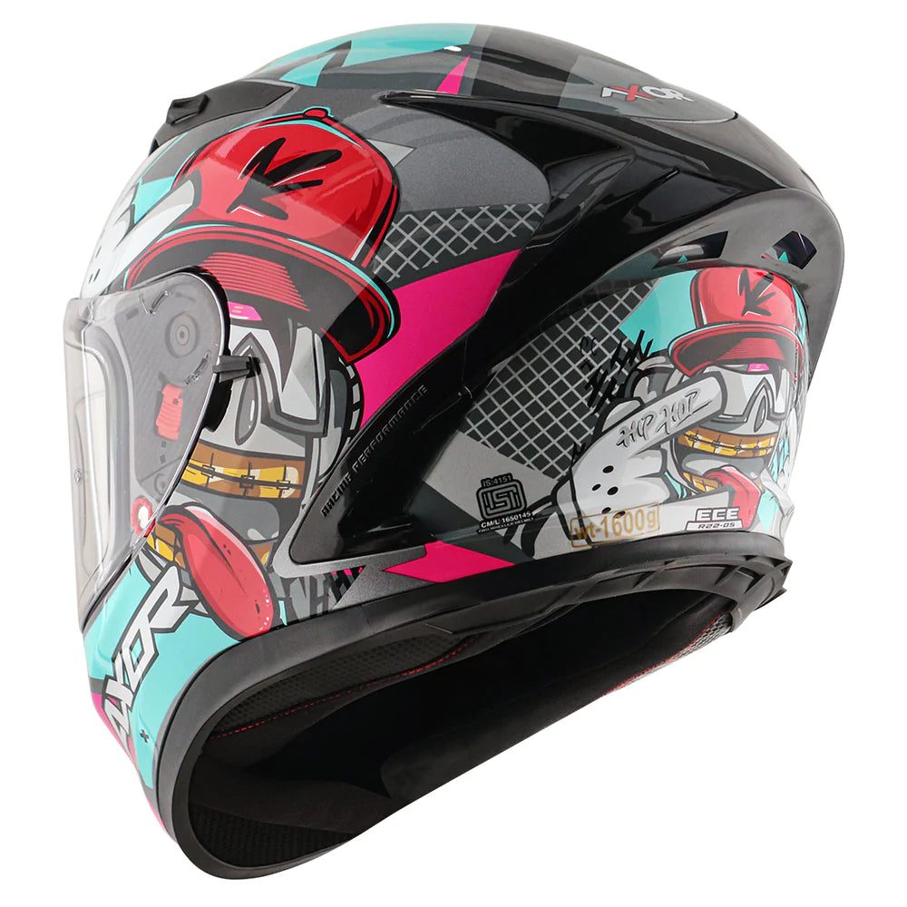 Axor Street Hip Hop Helmets - Athena Grey Mint - Riders Junction