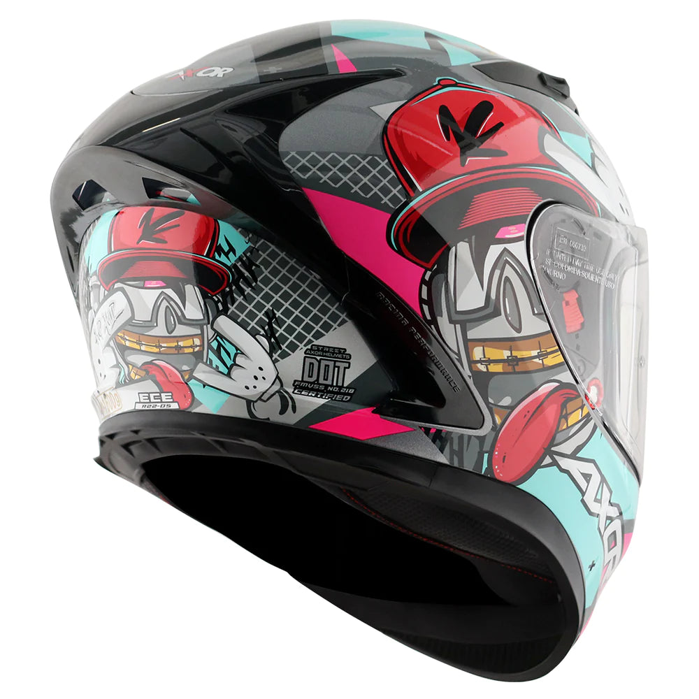 Axor Street Hip Hop Helmets - Athena Grey Mint - Riders Junction
